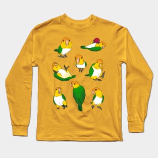 caique doodle pattern Long Sleeve T-Shirt